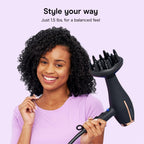Conair InfinitiPRO Hair Dryer with Diffuser & Concentrator, 1875W, Black