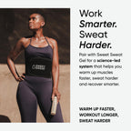 Sports Research Sweet Sweat Waist Trimmer (Core Series) - Premium Sweat Enhancing Fitness Band for Women & Men Black/White