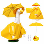 Porch Goose Raincoat Outfit for 23 Inch Goose Statue, Garden Decor Clothing