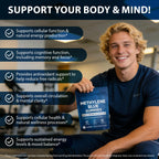 Methylene Blue Gummies 5mg Per Serving, Supports Cognitive Function, Cellular Energy, Mental Focus, Antioxidant Activity, 99.9% Pure, Vegan | 30 Gummies