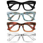 CCVOO 3.25 Oprah Style Reading Glasses for Women, Stylish Eyeglasses, Blue Light Readers for Women, Cheaters