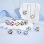 JIAYIQI June Alexandrite Birthstone Heart Charm for Pandora Charms Bracelet