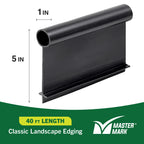Master Mark Pro Landscape Edging Kit – 5 Inch x 40 Ft Heavy‑Duty Garden Border with YardPack (20 Spikes & 2 Connectors), Flexible Lawn Edging for Flower Beds, Gardens, Tree Rings and Landscaping
