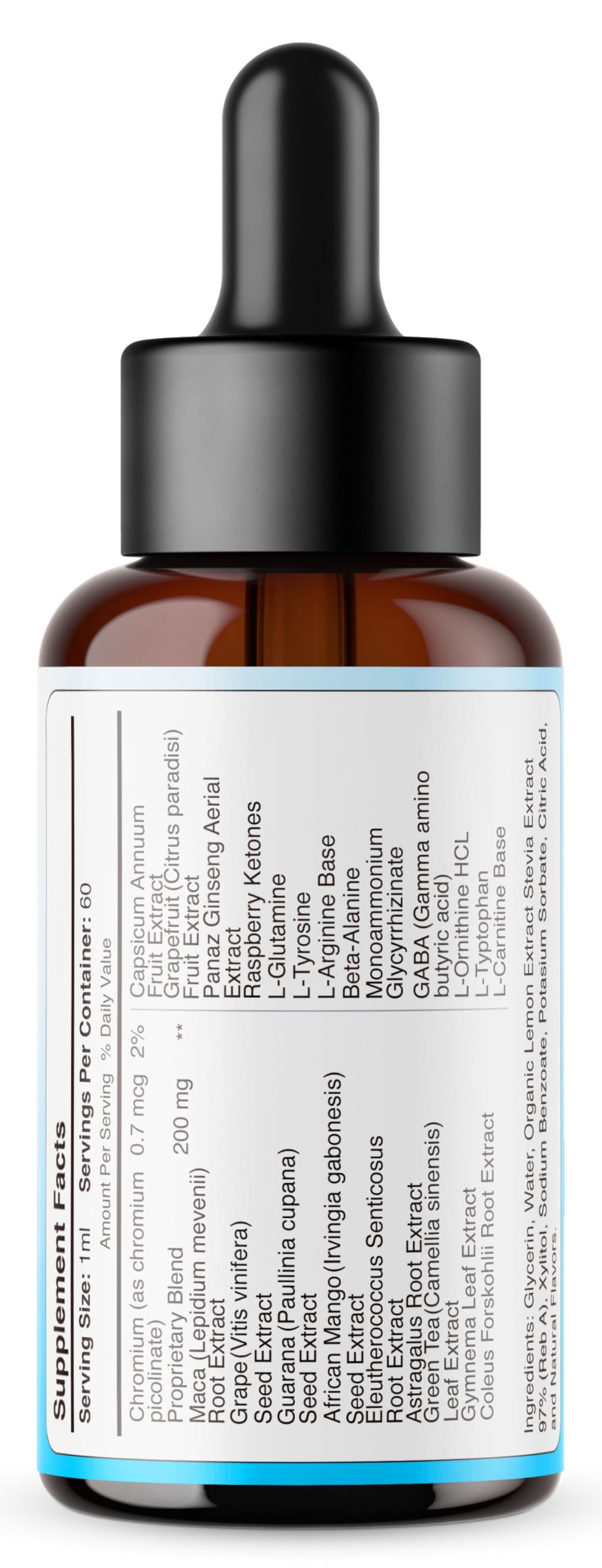 (5 Pack) Glucozen Drops - Official Gluco Zen Oral Liquid Drops Advanced Premium Formula Maximum Strength, All Natural Ingredients Vitamins for Overall Health & Wellness, 5 Bottles for 5 Months