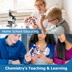 YCHOULEK Molecular Model Kit, 444 Pcs Organic Molecular Chemistry Set, Atom Element Model Kit for Lessons in Chemistry, Molecular Structures Building kit, Ochem Science Gift for Teachers and Students