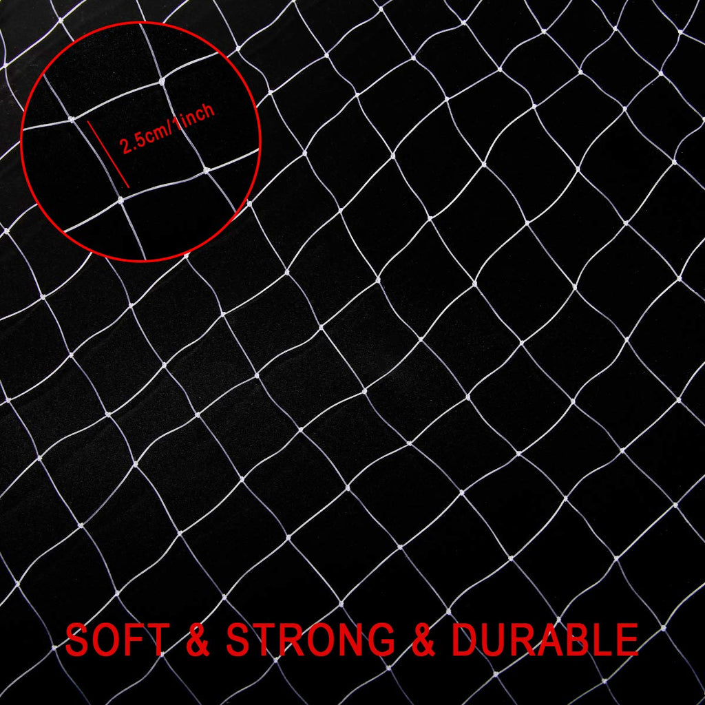 Coolrunner Anti-Bird Netting, 33FT x 16.4FT Bird Net, Nylon Garden Netting