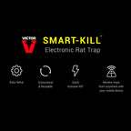 Victor M2-2P M2 Smart-Kill Wi-Fi Electronic Rat Trap-2 Pack, Black