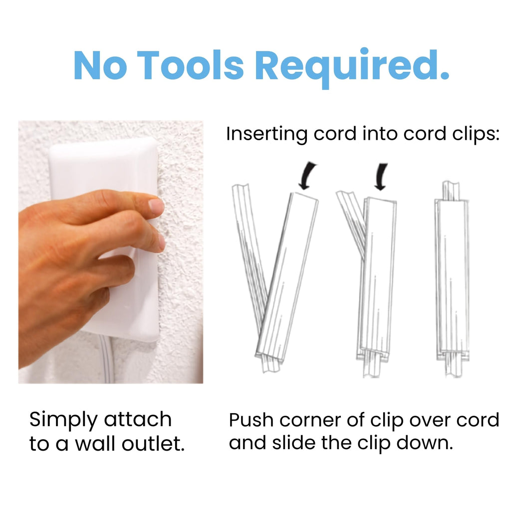 Sleek Socket Original & Patented Ultra-Thin Outlet Concealer with Cord Concealer Kit, Flat Extension Cord with Multi Outlets Power Strip, Ideal for Home Improvement, Hide Bulky and Messy Cords