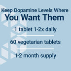 Life Extension Dopa-Mind™, Dopamine Support Supplement, Supports Cognitive Performance, Healthy Dopamine Production, Gluten-Free, Non-GMO, Vegetarian, 60 Tablets