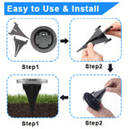 4.6 Inch Diameter Solar Ground Lights, Waterproof Solar Garden Lights, Outdoor Garden Waterproof Bright in-Ground Light, Landscape Lighting for Pathway,Yard,Lawn,Patio,Walkway (12 Pack White Light)