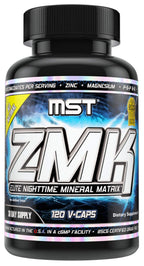 MST ZMK (Zinc & Magnesium as Krebs Chelates (as Citrate, Fumarate, Malate, Succinate, Alpha-Keto-Glutarate. With Mineral Support Blend & Trace Minerals. Support ATP, Sleep, Muscle Recovery, 120 V Caps
