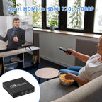 Scart Hdmi to Hdmi Video Converter Box 1080p Scaler 3.5mm Coaxial Audio Output for Game Consoles DVD