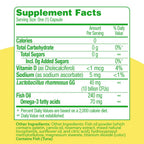 Culturelle 3-in-1 Complete Probiotic Daily Formula, Once Per Day Probiotic Supplement, Helps Your Digestive System Work Better, Supports Natural Immune Defenses, Plus Omega 3's, Non-GMO, 30 Count