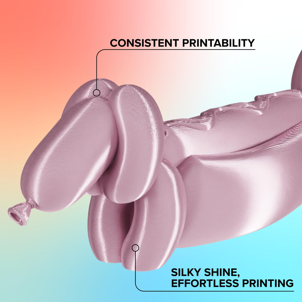 Polymaker Panchroma Silk PLA Filament 1.75mm 1kg, Shiny Rose Gold, New and Improved Formula, Better Strength, Printing Speed and Clog-Free. Works in Most FDM and Multicolor 3D Printers.