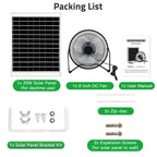 blessny 8" Solar Fan for Greenhouse, Chicken Coop, Pet House, Shed