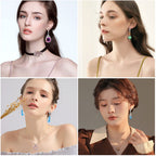 TAMHOO 15 Pairs Clip on Earrings - Dangle & Drop Earrings for Women - Crystal Vintage Set
