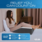 Kolbs Leg Elevation Pillow for After Surgery | Flat Top Bed Wedge Bolster Pillow for Legs | Foot, Knee, Ankle Elevation Post Surgery (Flat Top 7" Height)