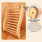 Sauna Backrest Wooden Sauna Accessories （Assembly Required） Non-slip Comfort Sauna Backrest Ergonomic S-shaped Sauna Backrest Relaxes the Back Pine Sauna Backrest Suitable for Sauna Environment