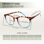 Dolarosey Reading Glasses For Women, Spring Hinge Anti Eyestrain Readers, Fashion Pattern Print Eyeglasses,Cheaters (2.5)