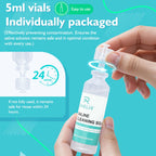 3% Saline Solution for Household Uses, 300ml (10.56 FL OZ), 5ml Each, 60 Pack
