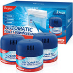 Vacplus Toilet Bowl Cleaners - 3 Pack, Automatic Long-Lasting Toilet Cleaner Bottles, Easy-to-Use & Powerful Cleaning