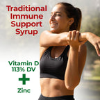 Berro y Cebolla MENPER Immune Support Syrup with Vitamin D, Zinc & Natural Herbal Extracts – Eucalyptus, Honey, Onion, Garlic & More – Teens & Adult Wellness Formula – 8 Fl Oz Each | 2-Pack