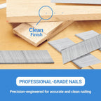meite 16 Gauge 20 Degree Angled Finish Nails 2 Inch Leg Galvanized No-rust Finishing Nails for Finish Nailer Gun - Cabinet Crown Baseboard 10,000PCS