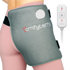 Comfytemp Heating Pad for Hip & Lower Back - Soothing Heat Wrap for Waist, Thigh & Hip Support, 3 Temperature Settings, 2H Auto-Off (Gray, S/M)