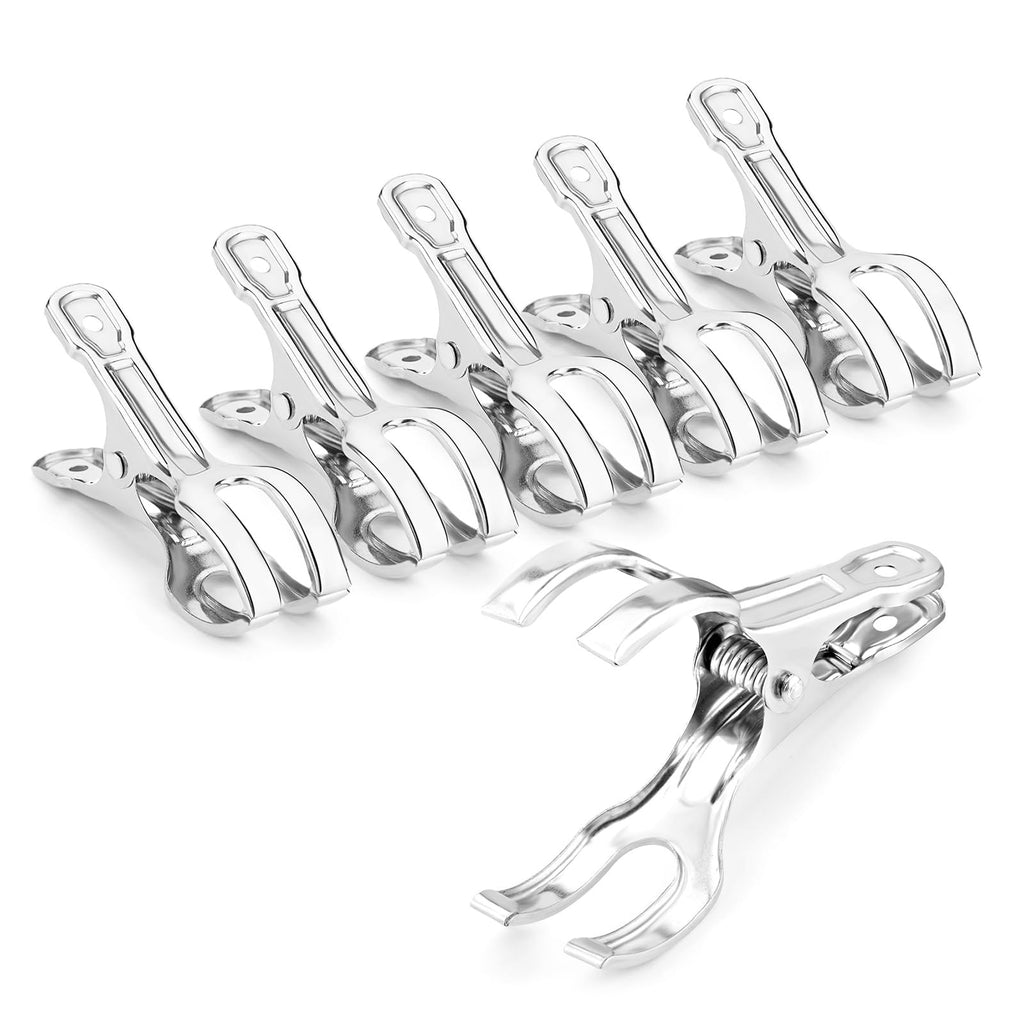 Samhopo 24 Pack Large Garden Clips for Netting, Clamps with 2''Jaw Opening