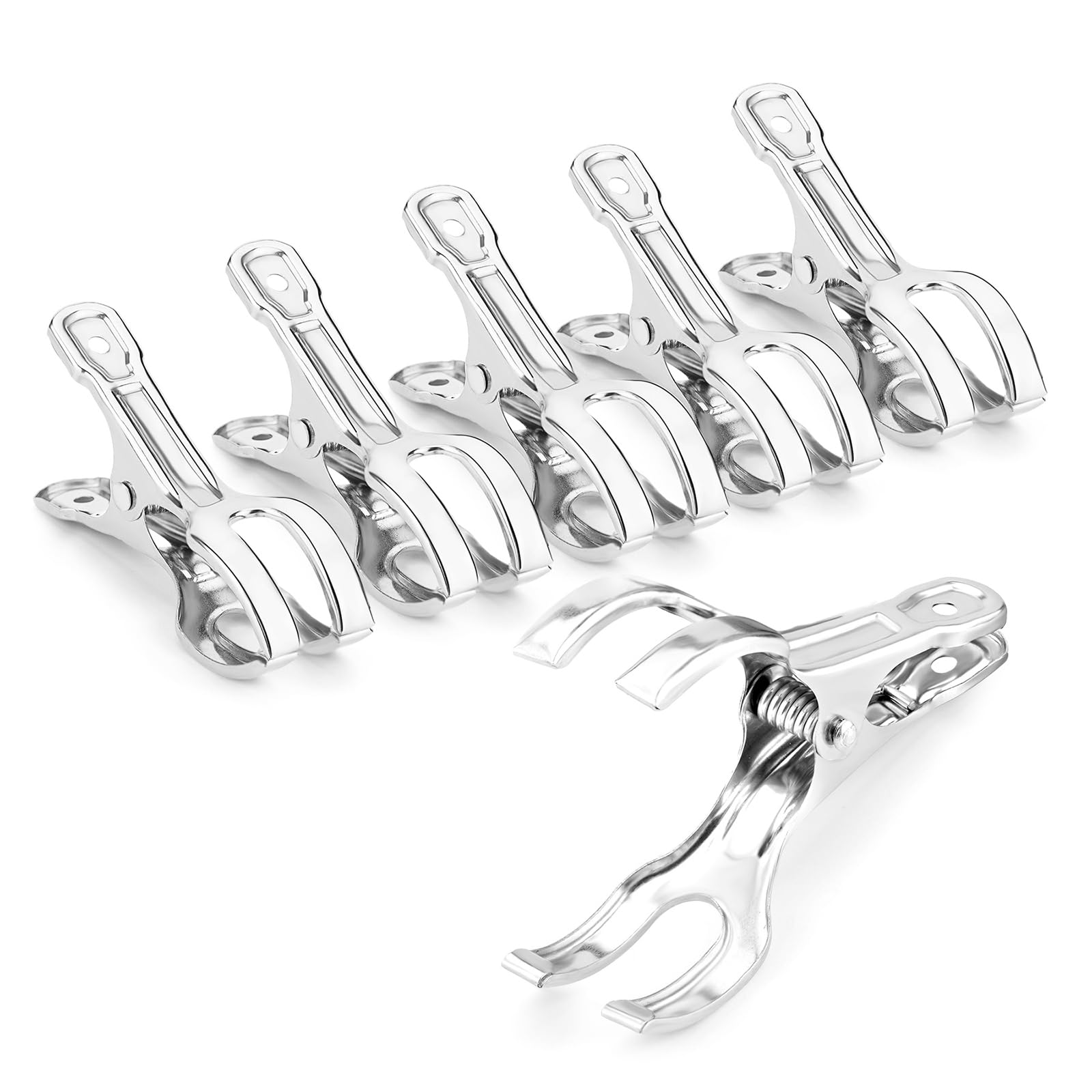 Samhopo 24 Pack Large Garden Clips for Netting, Clamps with 2''Jaw Opening