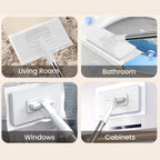 Snap Grip Mini Mop, 2026 Upgraded Disposable Dust Mop, Zero Touch Mini Mops, Convenient Cloth Changing Mops for Kitchen Counter, Foldable 100cm Retractable Long Handle Mopping Stick (1*mop+5*Cloth)