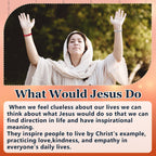 Haiabei 120 Pcs Webbing Bracelets What Would Jesus Do Bracelets Christian Gifts WWJD Braceletss Jesus You Christian Bracelet-s Bulk Adjustable Wristbands Colorful for Church Women Men Fundraisers