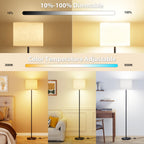 Keepsmile Dimmable Floor Lamps for LivingRoom with 12W LED Bulb,Foot Switch