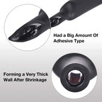 XHF UL Listed 1-1/4 Inch 10Ft 3:1 Waterproof Heat Shrink Tubing Roll Marine Grade Adhesive Lined Heat Shrink Tube, Insulation Sealing Oil-Proof Wear-Resistant Black
