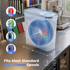 YOOPAI Filament Storage Box - 8 Pack Filament Container for 3D Printing Sealing and Protection - Portable Storage Box with Desiccants&Label for Home&Office,Water-Proof and Dust-Proof 4.0L