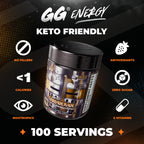 Gamer Supps GG Energy - Crusaderade by SwaggerSouls (100 Servings) - Keto Friendly Gaming Energy and Nootropic Blend, Sugar Free + Caffeine + Vitamins + Immune Support, Powder Drink