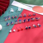 15 Pairs 4th of July Stud Earrings Set for Teens Girls Women