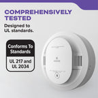 Kidde Smoke and Carbon Monoxide Detector, 10-Year Battery Powered, LED Status Lights, 85 dB Alarm, 5-inches, 30CUD10, 3 Pack