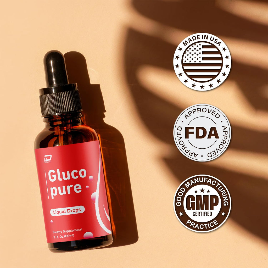 Gluco Pure Drops Healthy Formula - Dietary Supplement Drops - Extra Strength GlucoPure Liquid Drops, Gloco Pure Drops Reviews (5 Pack – 5 Month Supply)