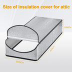 Attic Stairway Insulation Cover - Premium Energy Saving Attic Stairs Door Ladder Insulator Pull Down Tent with Zipper 25 in x 54 in x 11In (Attic Cover)