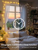 Connectable 43FT 100LED Globe String Lights Indoor, Fairy Lights Plug in