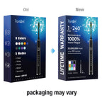 7AM2M Sonic Electric Toothbrush with 6 Brush Heads for Adults&Kids, One Charge for 120 Days, Wireless Fast Charge, 5 Modes, 40000VPM Powered Toothbrush, 2 Minutes Built in Smart Timer(Peacock Green)