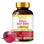 NitReds Beet Root Nitric Oxide Supplement, 200mg Nitrates Complex from Grape Seed & Pomegranate, Red Spinach & Beets for Heart Health - Flow & Circulation Super Reds for Men & Women - 60 capsules