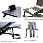 Overbed Bedside Table Over The Bed Table with Wheels Height Adjustable Medical Tilt Top Hospital Bed Table Laptop Standing Lap Desk Cart Table Stand for Bed Hospital Home Office Use Bed Trays Desk