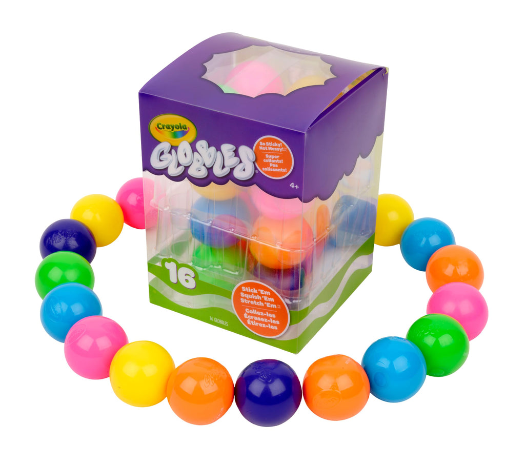 Crayola Globbles Squish Toys, 16ct, Sticky Stress Ball, Kid Stocking Stuffers