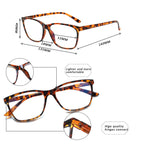 SIGVAN Ladies Reading Glasses Blue Light Blocking Spring Hinge Fashion Pattern Print Eyeglasses for Women (C5 Mix, 2.00, x)
