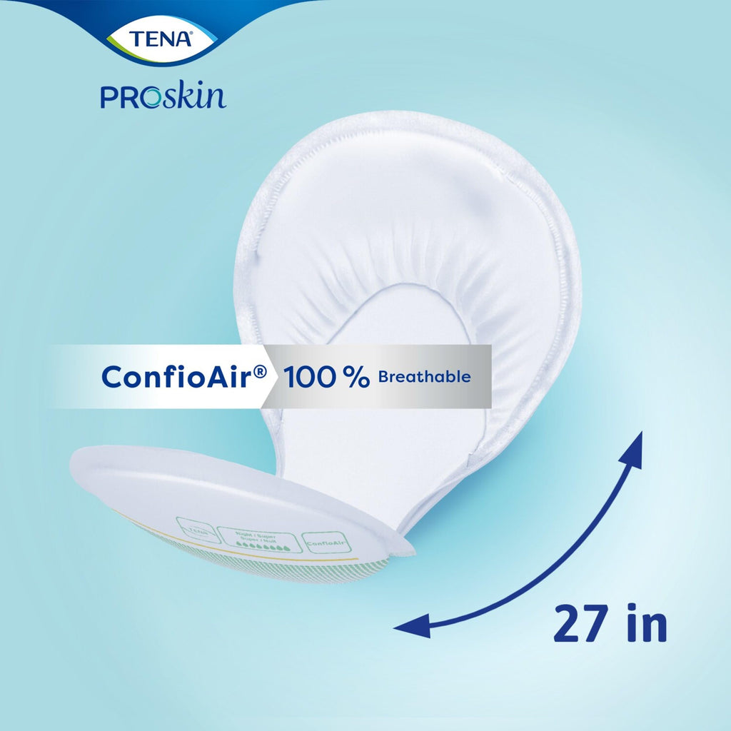 TENA ProSkin Night Super Absorbent Pads, Heavy Absorbency, Unisex, 24 count