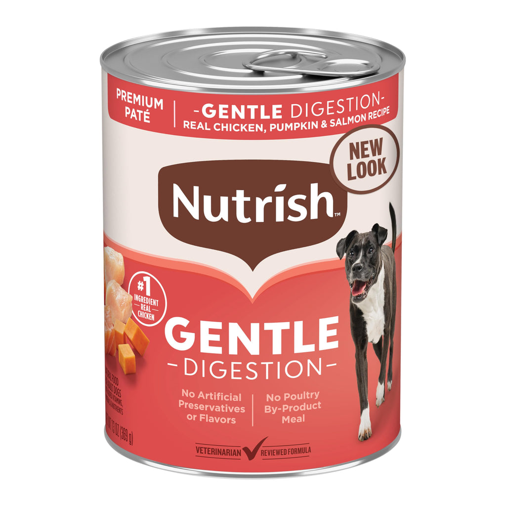 Nutrish Gentle Digestion Paté Wet Dog Food,13 oz. Can, (Rachael Ray)