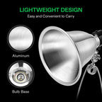 VIVOSUN 2 Pack Clamp Lamp Light with Detachable 5.5 Inch Aluminum Reflector
