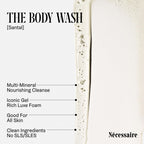 Nécessaire Body Essentials - Skin Care Gift Set For Women + Men - Travel-Size Body Wash, Body Lotion + Deodorant | Dermatologist-Tested. Hypoallergenic | Vegan | Aluminum-Free Deodorant (Santal)